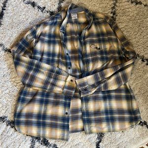 Blue and Yellow Vintage Flannel